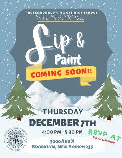 PPHS PA  presents Sip & Paint, December 7 @ 4:00PM